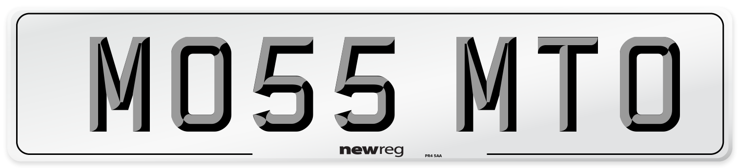 MO55 MTO Number Plate from New Reg